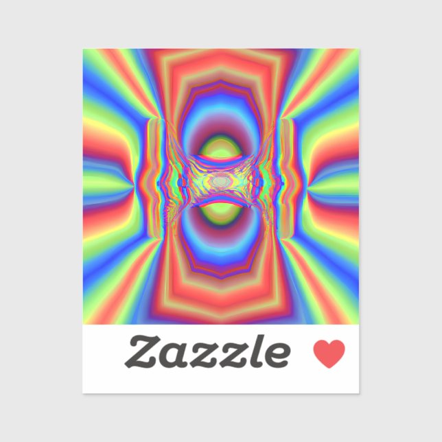 Dimensional Intersection Digital Art Sticker (Sheet)