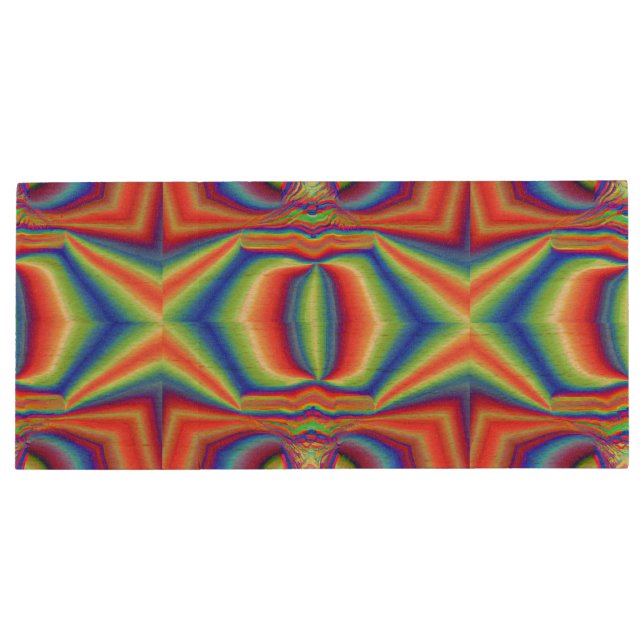 Dimensional Intersection Digital Art Wood Flash Drive (Back)