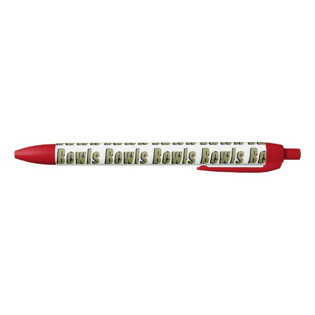 Dimensional Lawn Bowls Picture Logo, Pen (Bottom)