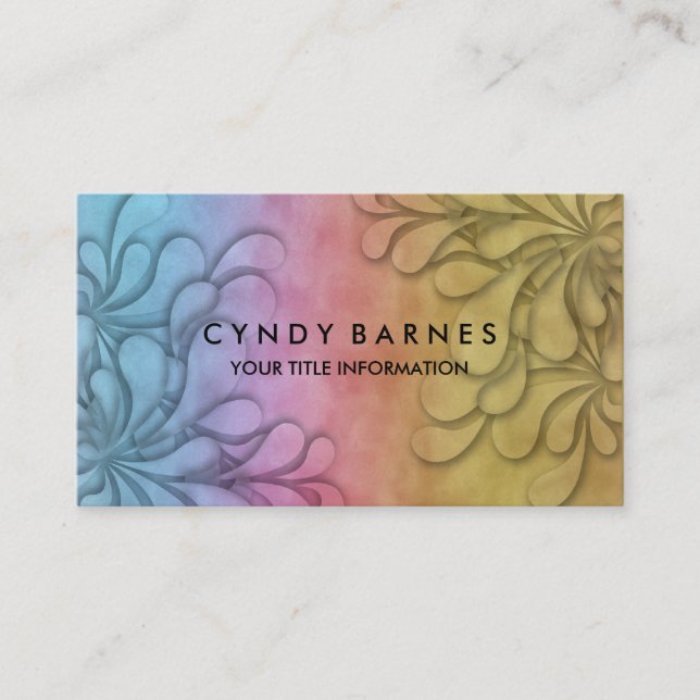 Dimensional Sheen Business Card (Front)