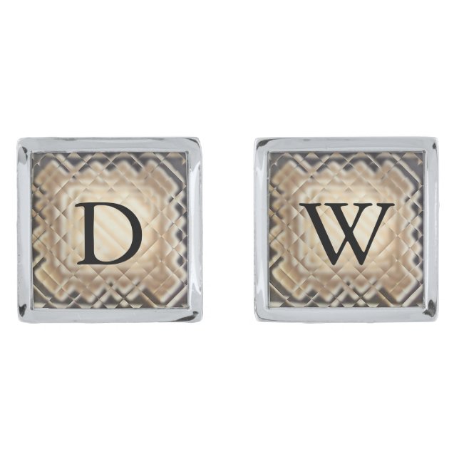 Dimensional Square-DW Cufflinks (Front)
