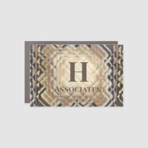 Dimensional Square-H Car Magnet