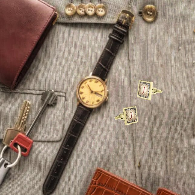 Dimensional Square-J Cufflinks (These Dimensional Square-J Cufflinks, complete your suit attire, for the occasion!)