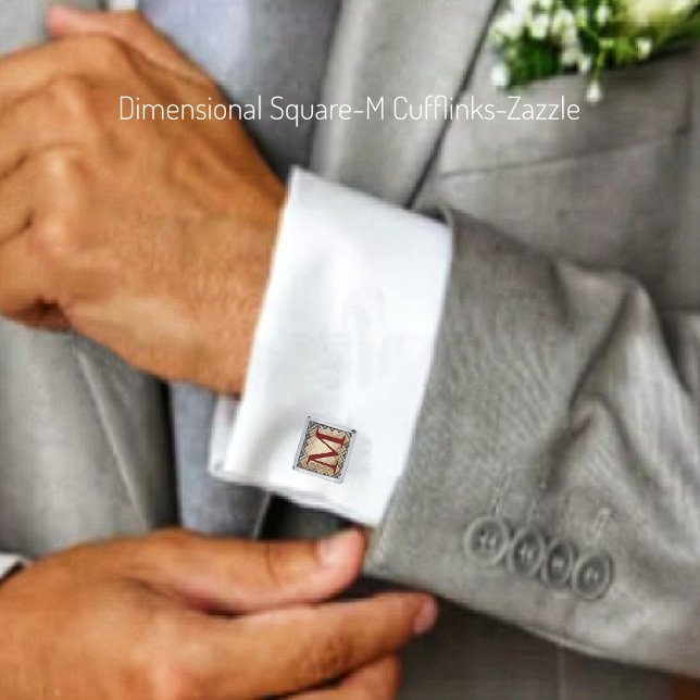 Dimensional Square-M Cufflinks (Creator Uploaded)