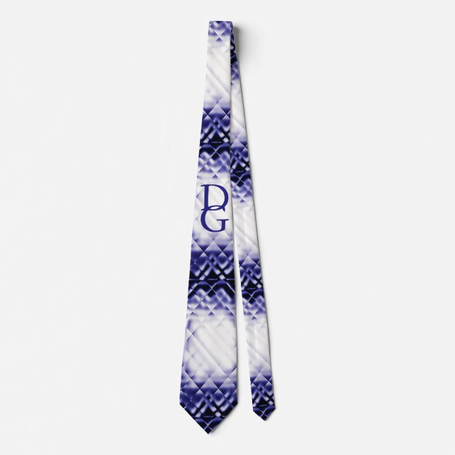 Dimensional Square-Navy-DG Tie (Front)