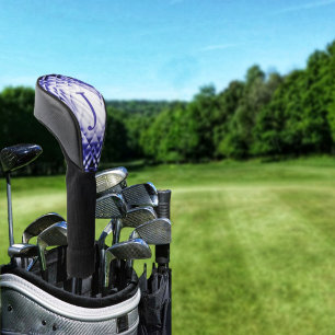 Dimensional Square-Navy-J Golf Head Cover