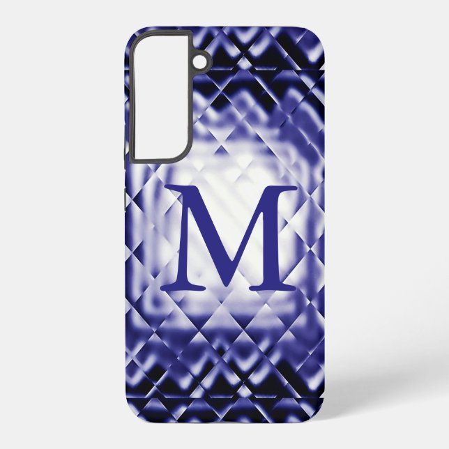 Dimensional Square-Navy-M Samsung Galaxy Case (Back)