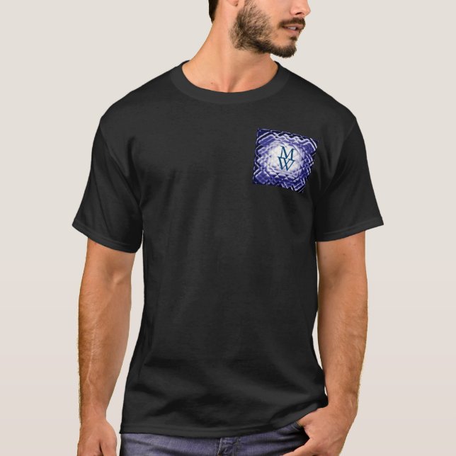 Dimensional Square-Navy-MW T-Shirt (Front)