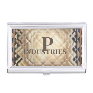 Dimensional Square P Business Card Case