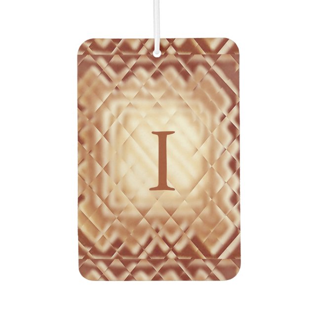 Dimensional Square-Red-I Air Freshener (Front)