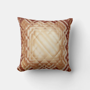 Dimensional Square-Red-J Throw Pillow