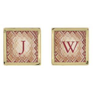 Dimensional Square-Red-JW Cufflinks