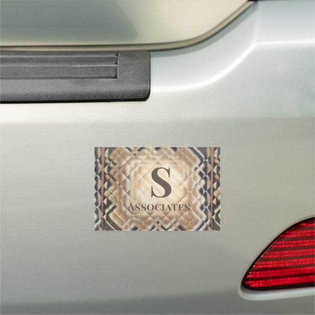 Dimensional Square-S Car Magnet (In Situ)