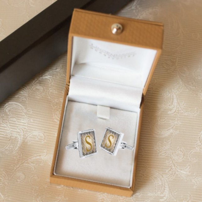 Dimensional Square-S Silver Cufflinks (Creator Uploaded)