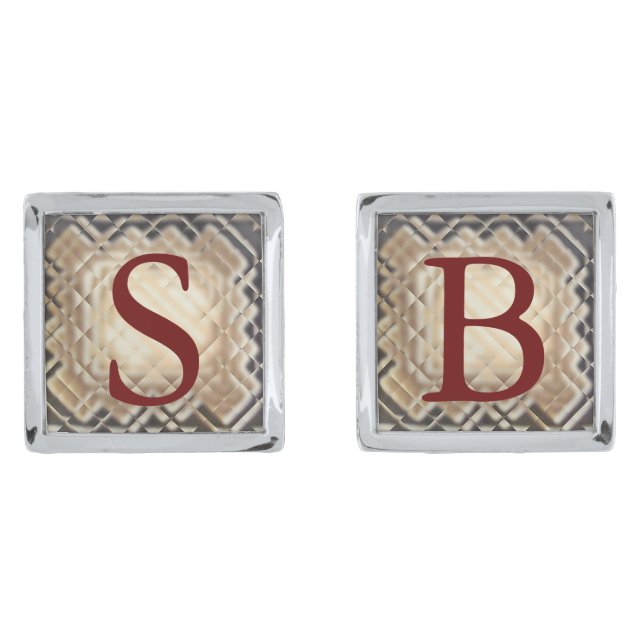 Dimensional Square-SB Cufflinks (Front)
