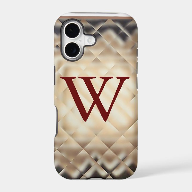 Dimensional Square-W Iphone Case (Back)