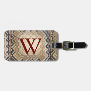 Dimensional Square-W Luggage Tag