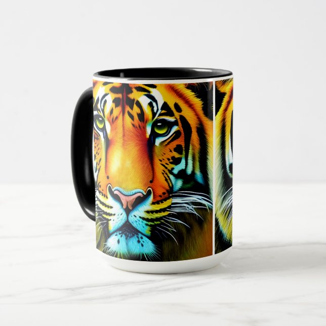 Dimensional Wildlife: Lifelike 3D Animal Designs Mug (Front Left)