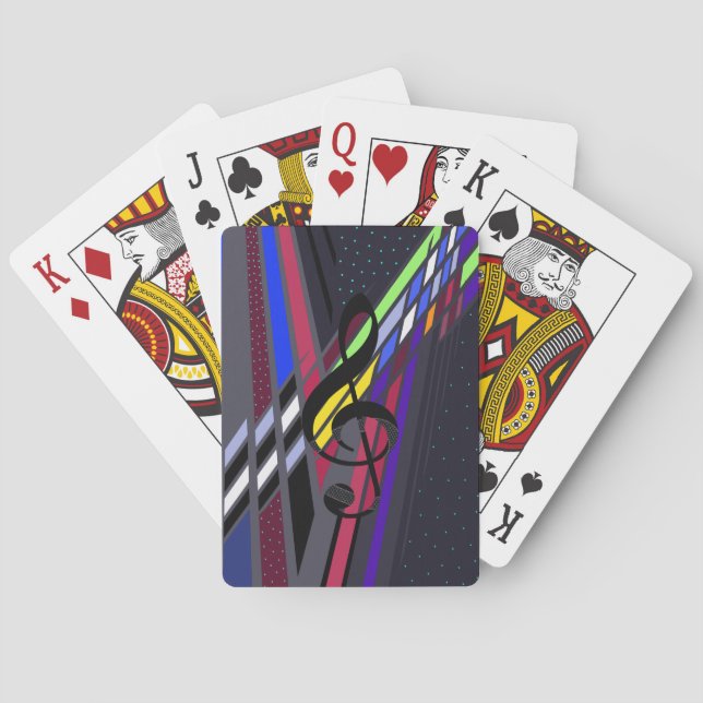 Dimensions in Music Poker Cards (Back)