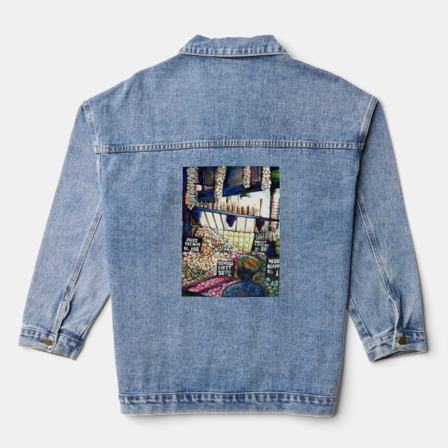 Dimensions of Curiosity Denim Jacket (Back)