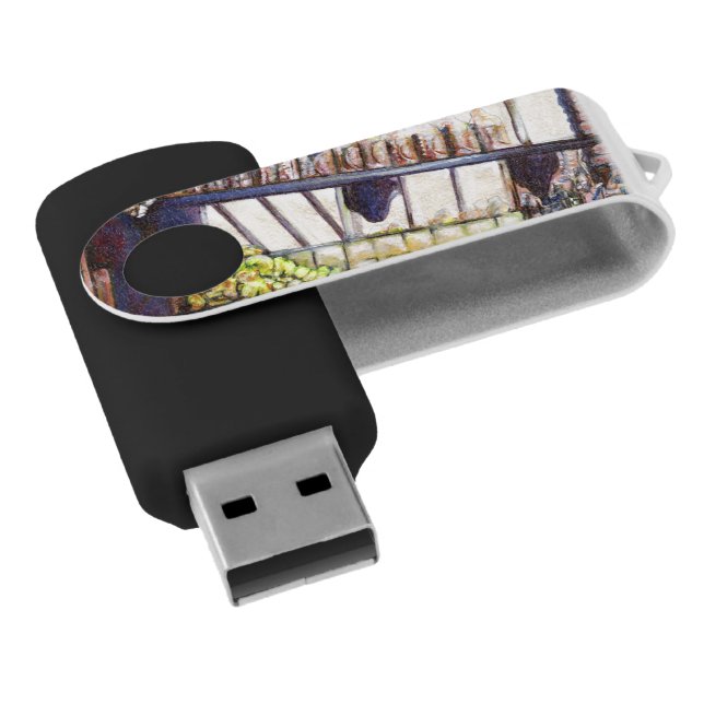 Dimensions of Curiosity Flash Drive (Angled)