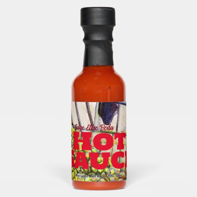 Dimensions of Curiosity Hot Sauces (Front)