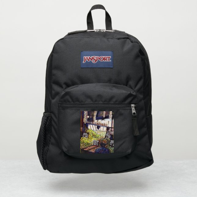 Dimensions of Curiosity JanSport Backpack (Front)