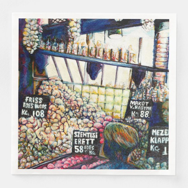 Dimensions of Curiosity Paper Dinner Napkins (Front)