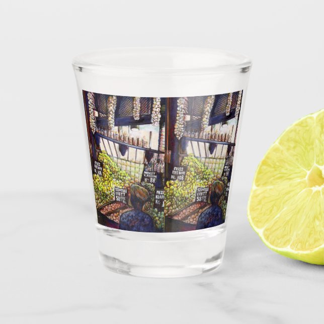 Dimensions of Curiosity Shot Glass (Front)