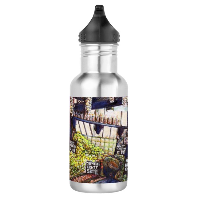 Dimensions of Curiosity Stainless Steel Water Bottle (Right)