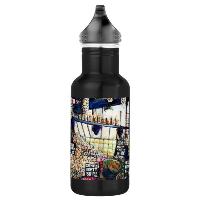 Dimensions of Curiosity Stainless Steel Water Bottle (Right)