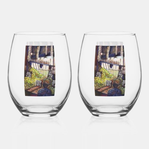 Dimensions of Curiosity Stemless Wine Glass