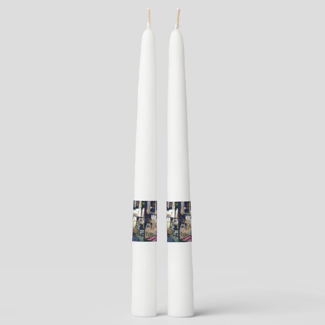 Dimensions of Curiosity Taper Candle (Front)