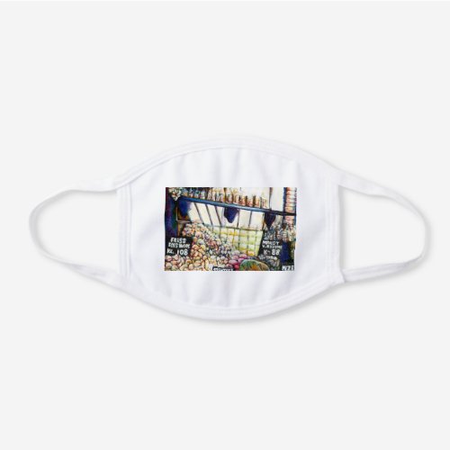 Dimensions of Curiosity White Cotton Face Mask