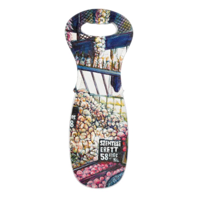 Dimensions of Curiosity Wine Bag (Back Flat)