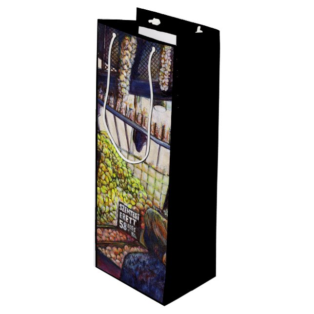 Dimensions of Curiosity Wine Gift Bag (Front Angled)