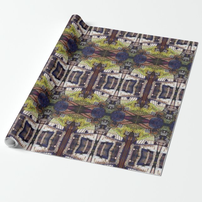 Dimensions of Curiosity Wrapping Paper (Unrolled)
