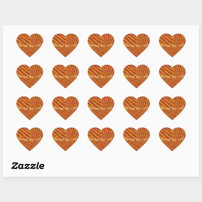 Dimensions of Happiness Tweed Textured Playful  Heart Sticker (Sheet)