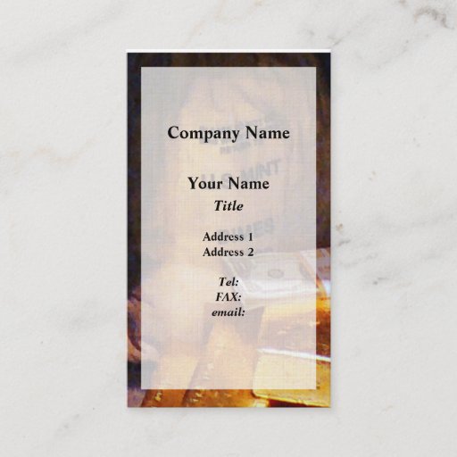 Customizable Dimes, Dollars and Gold Business Card Templates