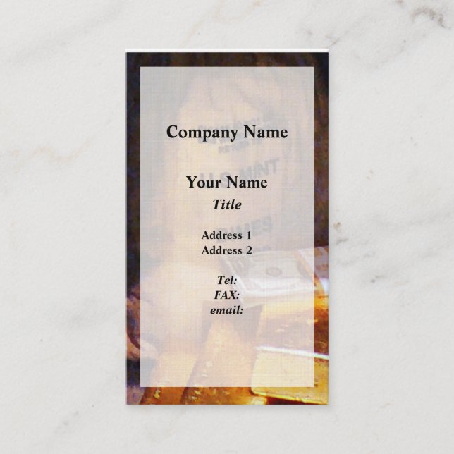 Dimes, Dollars and Gold Business Card (Front)