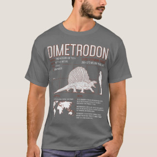 Dimetrodon Dinosaur Fun Facts Science Mens T-Shirt