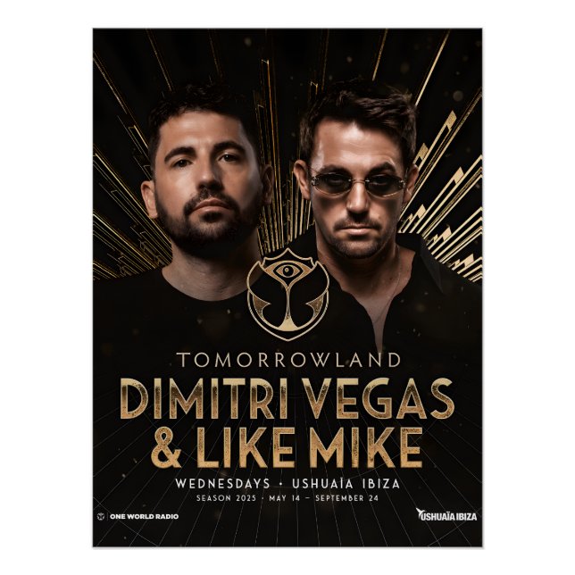 Dimitri Vegas & Like Mike - Ushuaïa Poster (Front)