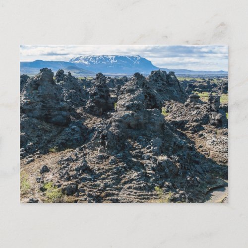 Dimmuborgir lava field Myvatn area _ Iceland Postcard