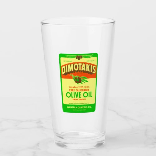 Dimotakis Family Olive Oil Co Manteca California Glass