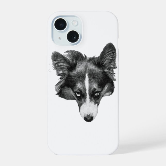 dimshade corgi face iphone case (Back)