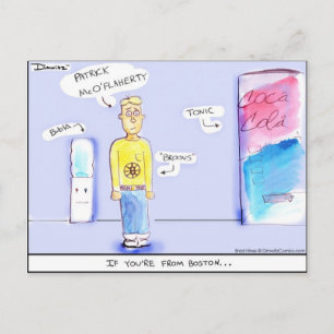 Dimwitz Comics "If You're from Boston" Postcard by