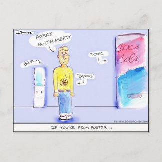 Dimwitz Comics "If You're from Boston" Postcard by