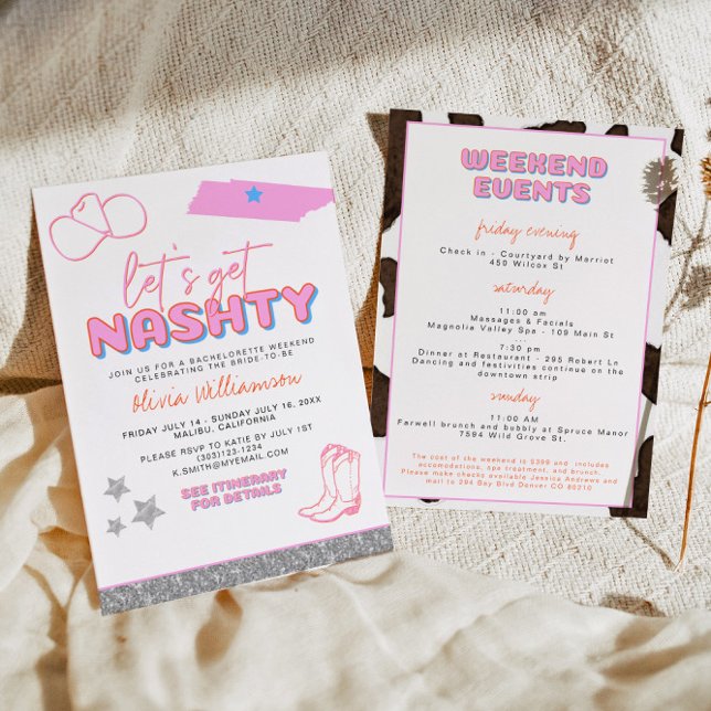 DINA Space Cowgirl Desert Let's Get Nashty Bach I Invitation (Creator Uploaded)