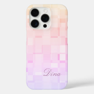 Dina - Template For Your Name Soft Pastel Colored iPhone 16 Pro Case