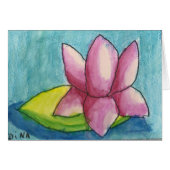 Dina Waterlily Card (Front Horizontal)